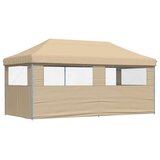 Šator za svadbe - šator za zabave Bež 292 x 580 x 315 cm Oxford tkanina - Bež s dvije bočne zidove Da | shoptok.hr
