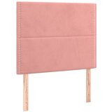 Maison Chic Posteljno vzglavje - Vzglavna omarica 2 kosa roza 90x5x78/88 cm žamet, (22077607) Cene