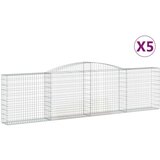  Lučne gabionske košare 5 kom 400x30x100/120cm pocinčano željezo Cijene
