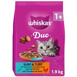 Whiskas 1+ Duo Surf & Turf tunjevina i piletina - 1,9 kg Cijene