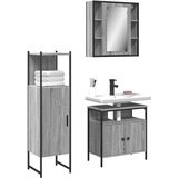 vidaXL 3-dijelni set kupaonskih ormarića boja hrasta sonome drveni | shoptok.hr