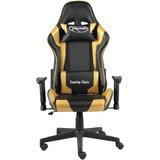 vidaXL Okretna igraća stolica zlatna PVC | shoptok.hr