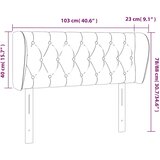  Uzglavlje s ušima tamnoplavo 103x23x78/88 cm baršunasto | shoptok.hr