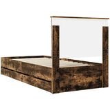 Krevetna konstrukcija s ladicama Dimljeni hrast 90 x 190 cm | shoptok.hr