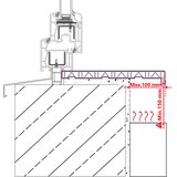  Prozorska klupčica Mramorna tekstura 140 x 45 x 4,5 cm PVC | shoptok.hr