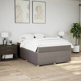  Krevet s oprugama i madracem smeđesivi 140x200 cm tkanina | shoptok.hr