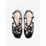 Sergio Leone Women's black heeled sandals | shoptok.hr
