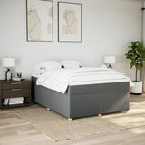  Okvir kreveta s oprugama i madrac svjetlosivi 160x200cm tkanina | shoptok.hr