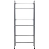 vidaXL Stojalo za shranjevanje za 3 zaboje srebrno 50x33x116 cm jeklo | Shoptok.si