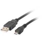 Lanberg CA-USBM-10CC-0018-BK USB cable USB 2.0 1.8 m Micro-USB B USB A Black | shoptok.hr
