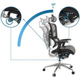 MID.YOU Pisarniški Stol Ergo-u2 Lm, Črna | Shoptok.si