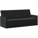  Set sofe 2 pcs Crna Baršun - Crna 1-sjedalni + 3-sjedalni (180 cm) | shoptok.hr