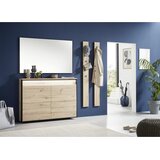 Voleo viseča omara za čevlje črna, hrast artisan | Shoptok.si