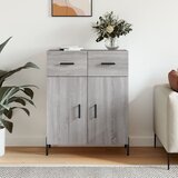 vidaXL Komoda siva sonoma 69,5x34x90 cm inženirski les | Shoptok.si