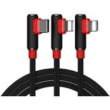 Proda Sparta USB - 2x Lightning / USB Typ C kutni kabel 5A 1m | shoptok.hr