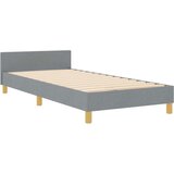  Okvir kreveta svijetlosivi 90x200 cm tkanina | shoptok.hr