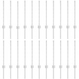  Stup za ogradu 22 pcs Srebrno 100 cm Čelik | shoptok.hr