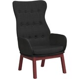 vidaXL Stol za sproščanje črno blago, (20698776) | Shoptok.si