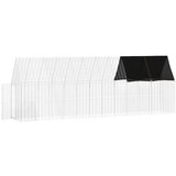  Kavez za piliće 2 pcs Srebrno 600 x 100 x 210 cm Cinkani čelik | shoptok.hr