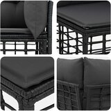  Set vanjskih sofa Crna Poliester | shoptok.hr