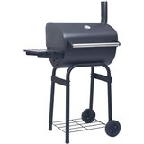 vidaXL žar na oglje smoker s spodnjo polico črn, (20721738) Cene