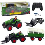  Poljoprivredni traktor s prikolicom i vilicama na daljinsko upravljanje rc 2.4g | shoptok.hr