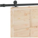 vidaXL Drsna vrata Rjava 90 x 208 cm Trdna borovina | Shoptok.si