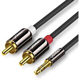 Ugreen Kabel audio kabel 3,5 mm mini jack - 2RCA 2m črn, (21090402) | Shoptok.si