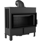 Kratki vgradni kamin LUCY/16/BLACK Cene