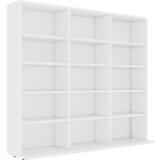 Maison Chic Omarca za CD - CD stojalo - CD regal plošče bela 102x23x89,5 cm iverna plošča, (21673966) Cene