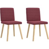 Maison Chic Jedilni stoli - Vzorci stoli 2 kosa vinsko rdeče blago A602, (22031964) | Shoptok.si