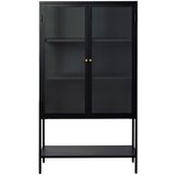 Unique Furniture Crna metalna vitrina 88x132 cm Carmel – Cijene