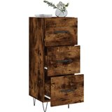  Komoda boja dimljenog hrasta 34 5x34x90 cm konstruirano drvo | shoptok.hr