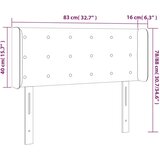 vidaXL LED posteljno vzglavje kapučino 83x16x78/88 cm umetno usnje | Shoptok.si