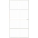 vidaXL Sobna vrata bijela 102x201 5 cm kaljeno staklo i aluminij tanka | shoptok.hr