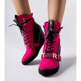 Gemre Pink and black wedge sneakers Pugliesi | Shoptok.si