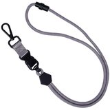 INF Vrvica za ključe, identifikacijske značke in drugo z metalno zaponko Grey, (21748936) | Shoptok.si
