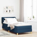  s opruga kutije s uzglavljem Plava 90 x 190 cm tkanina | shoptok.hr