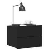  Noćni ormarić crni 40 x 30 x 30 cm od konstruiranog drva | shoptok.hr