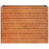  Povišena vrtna gredica boja hrđe 100 x 40 x 77 cm čelik COR-TEN | Eponuda.com