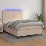  The Living Store Box spring postelja z vzmetnico LED kapučino 140x190 cm - Box Spring Postelja, (21450239) Cene
