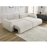 Bobochic Paris Krem sklopiva kutna garnitura od samta (s desnim kutom) Lucien – | shoptok.hr