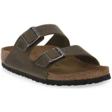 Birkenstock Natikači ARIZONA FADED KHAKI CALZ S Zelena