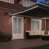  Okvir tende S LED lampica Bijelo 500 × 350 cm Aluminij | shoptok.hr