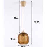 Brilagi LED luster na sajli R GLASS 1xE27/60W/230V prečnik 14 cm bež/dimljena smeđa | Eponuda.com