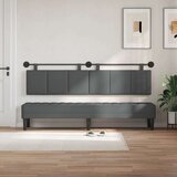  Držeće uzglavlje Zidne Tamno siva 210 x 55 x 5 cm tkanina - Tamno siva 200 cm bez LED | shoptok.hr