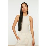 Trendyol Bodysuit - Beige - Fitted Cene