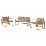 Atelier Del Sofa sofa i dve fotelje oslo gold light brown Cene