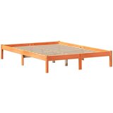 vidaXL Krevet s regalom za knjige bez madraca 140x200 cm od borovine | shoptok.hr