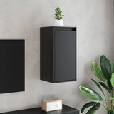 Maison Chic Stenska omarica - Zidna omarica 2 kosa črna 30x30x60 cm trdna borovina iu717, (22062706) | Shoptok.si